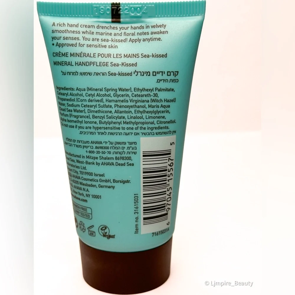🆕 AHAVA Deadsea Water Mineral Hand Cream 40 mL